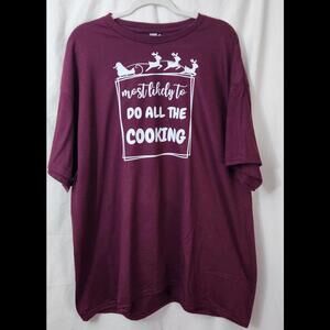 Christmas Themed Shirt Maroon Gag Gift Holiday Shirt